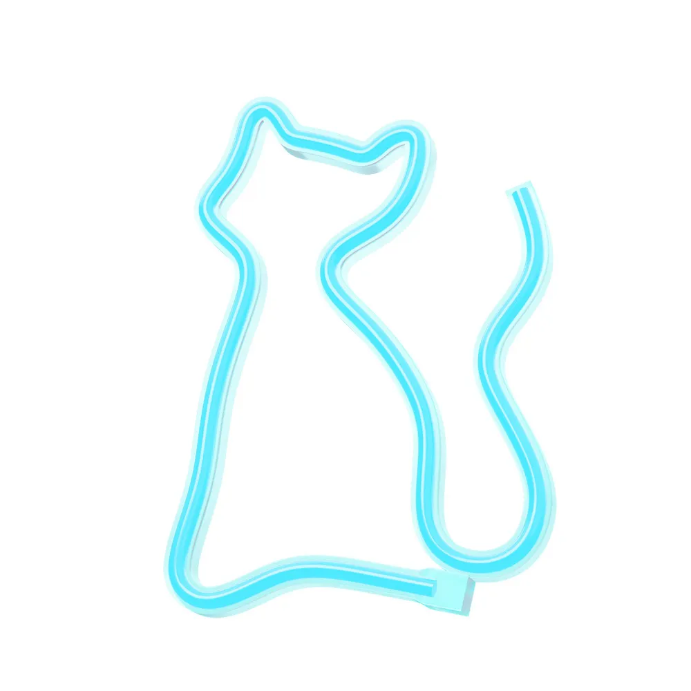 Neolia Neon LED Light CAT Διακοσμητικό Φωτιστικό turquoise