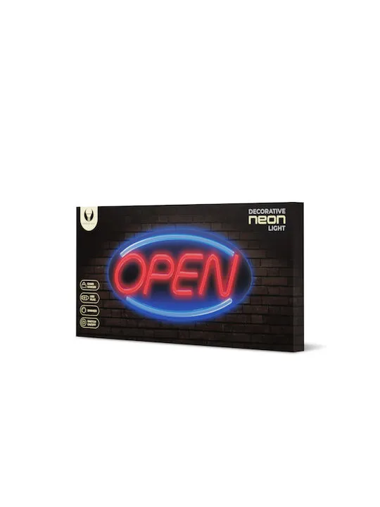 FOREVER LIGHT Neon Plexi LED Open Διακοσμητικό Φωτιστικό Μπλέ/Κόκκινο