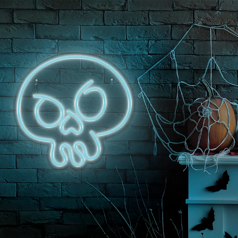 FOREVER LIGHT FPNE15 Neon PLEXI GRAFFITI SKULL turquoise Διακοσμητικό Φωτιστικό
