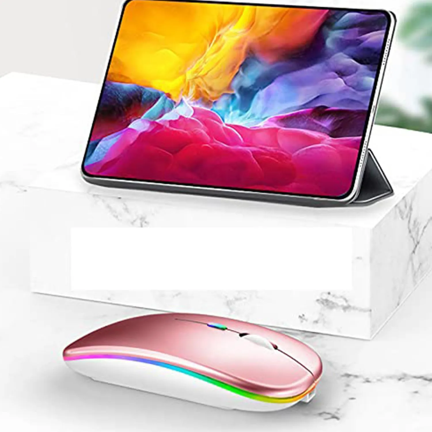 Setty RGB Wireless Mouse Rose Gold