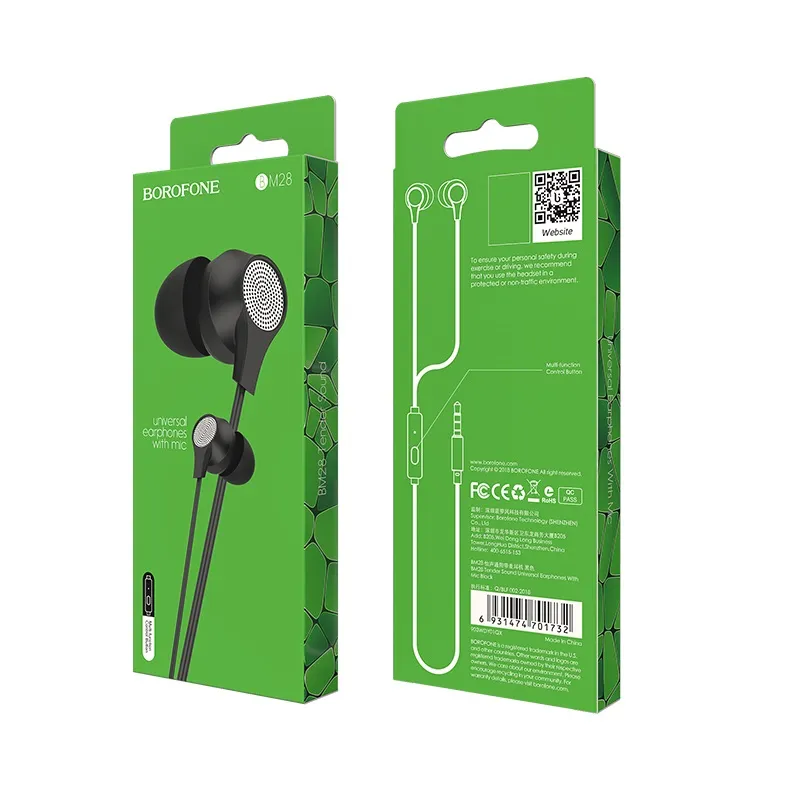 Borofone BM28 In-ear Handsfree με Βύσμα 3.5mm