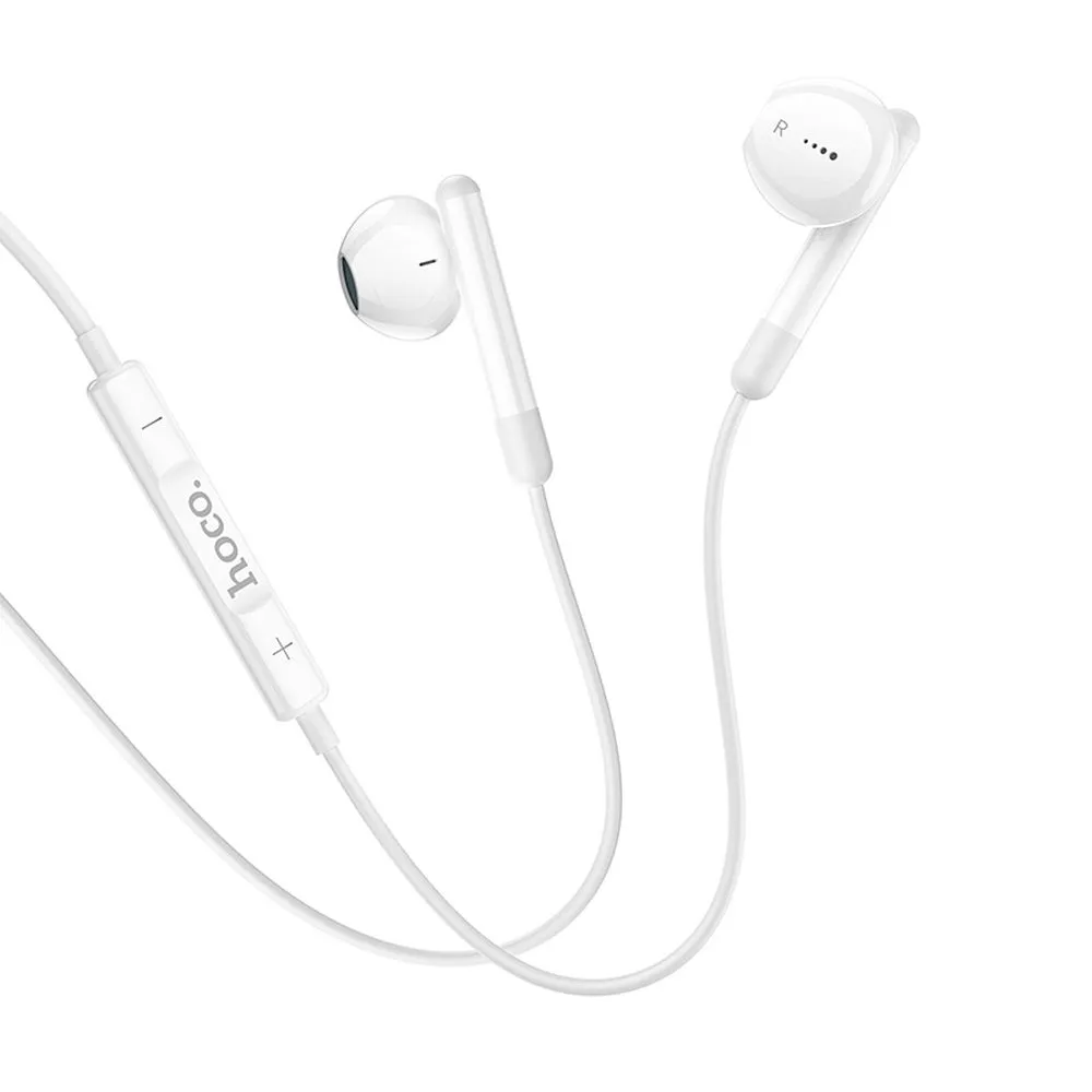Hoco M93 Earbuds Handsfree με Βύσμα USB-C Λευκό