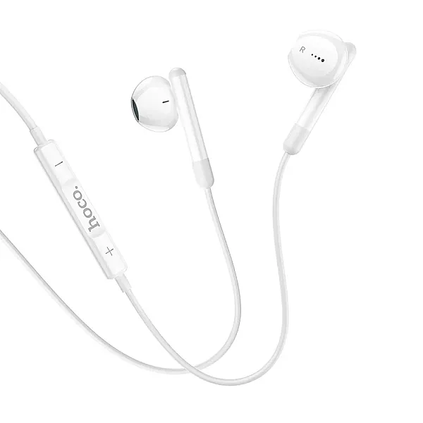 Hoco M93 Earbuds Handsfree με Βύσμα USB-C Λευκό