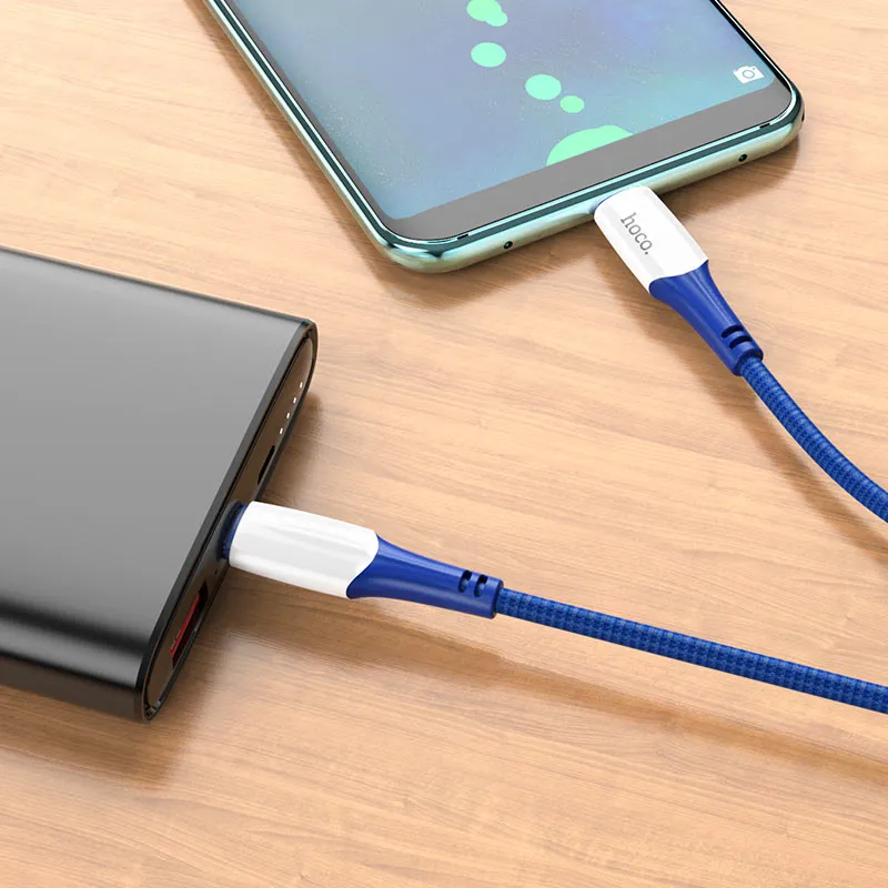 Hoco Καλώδιο φόρτισης Type-C σε Type-C X70 60W Μπλέ