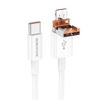 Borofone Καλώδιο Φόρτισης USB 2.0 Σε USB-C male  USB-C 60W