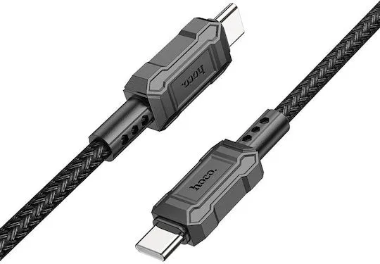 Hoco Καλώδιο φόρτισης X94 USB-C σε USB-C 60W Μαύρο 1m