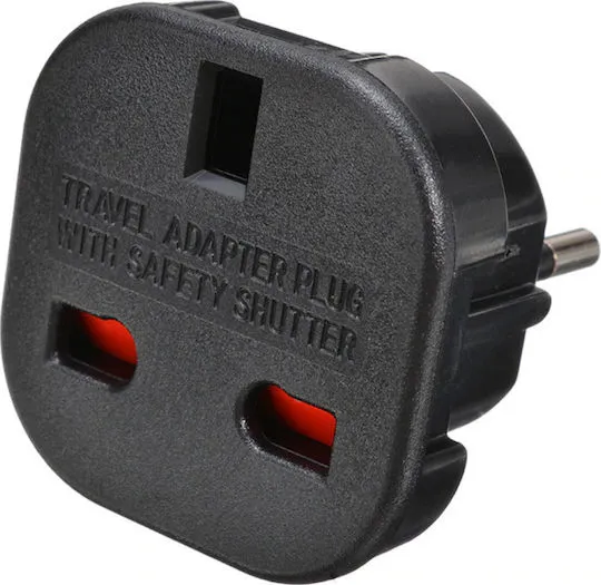 Αντάπτορας Πρίζας από Αγγλίας σε Ελλάδας Μάυρο