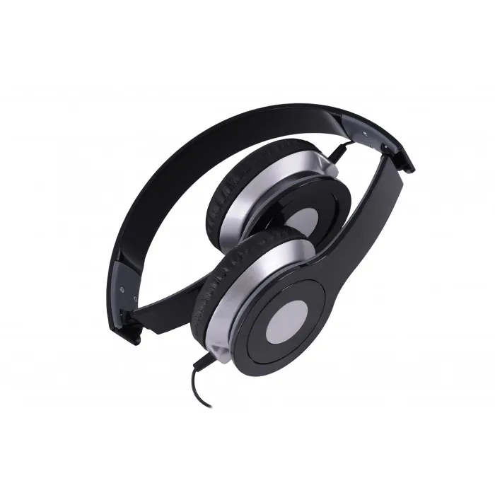Rebeltec City Headphones with Microphone Ενσύρματα Ακουστικά Jack 3.5mm 1.2m - Black