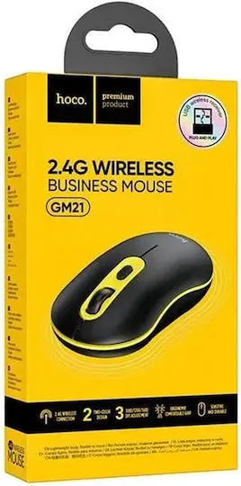 HOCO GM21 Ασύρματο Ποντίκι Μαύρο